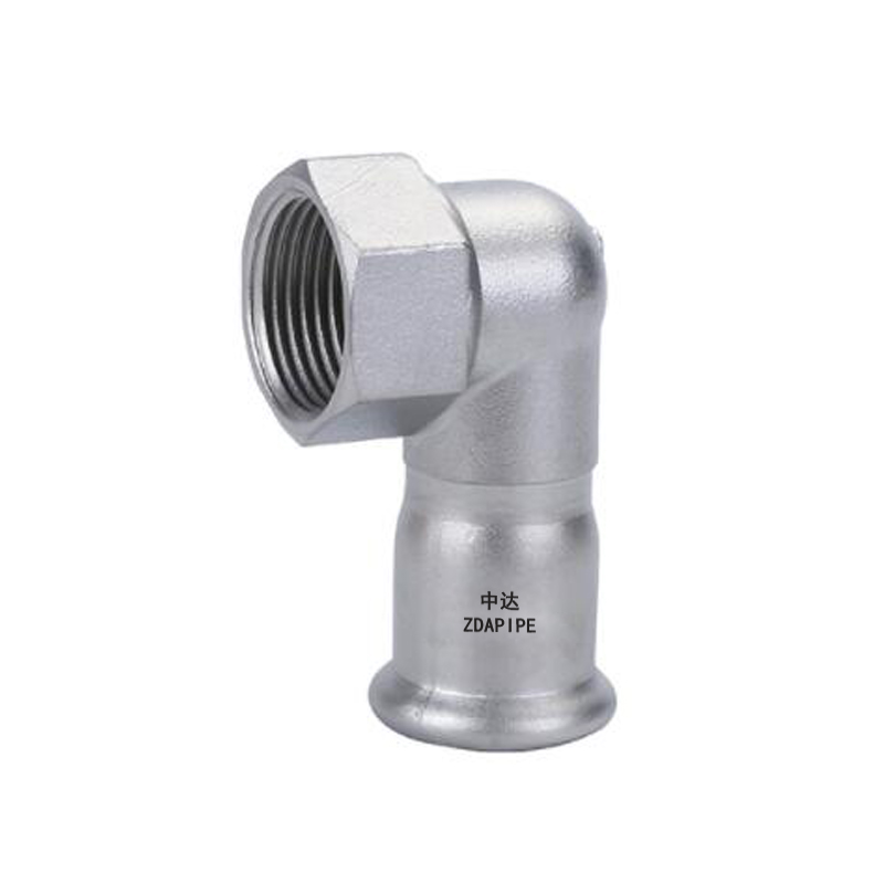 單卡壓式管件內(nèi)螺紋90°直角轉(zhuǎn)換