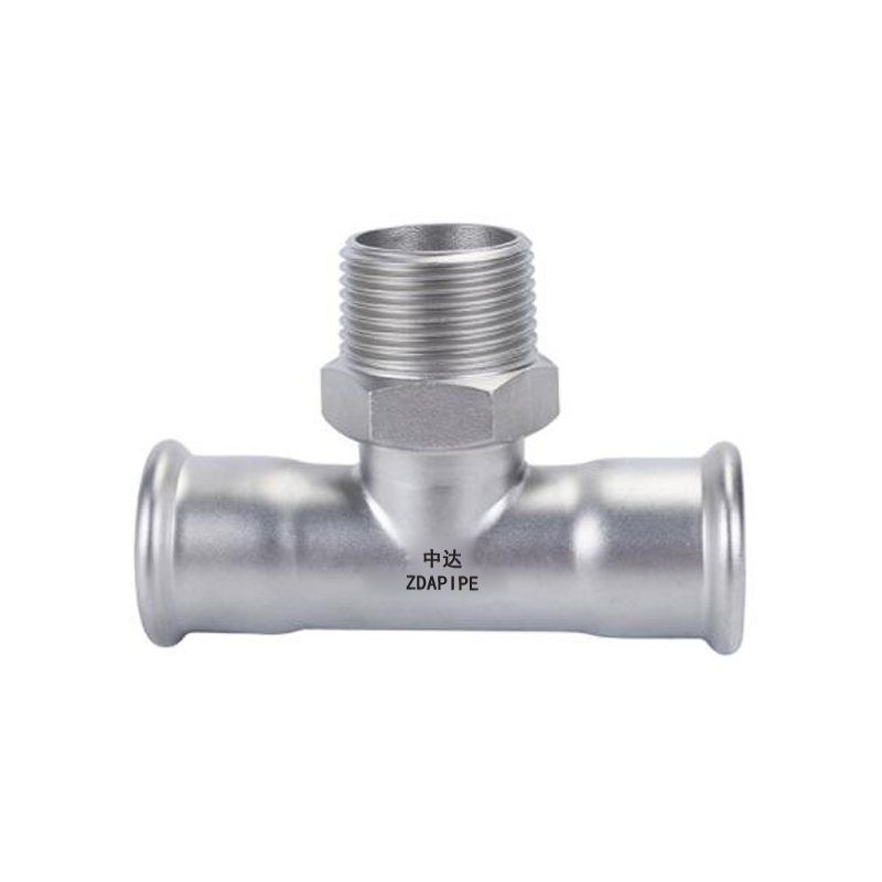 單卡壓式管件外螺紋轉(zhuǎn)換三通